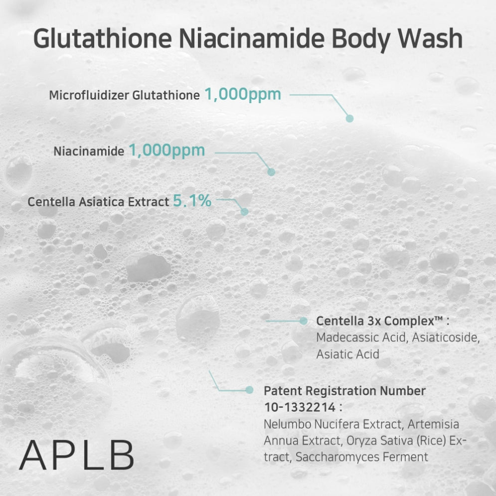 Glutathione Niacinamide Body Wash 300ml – APLB