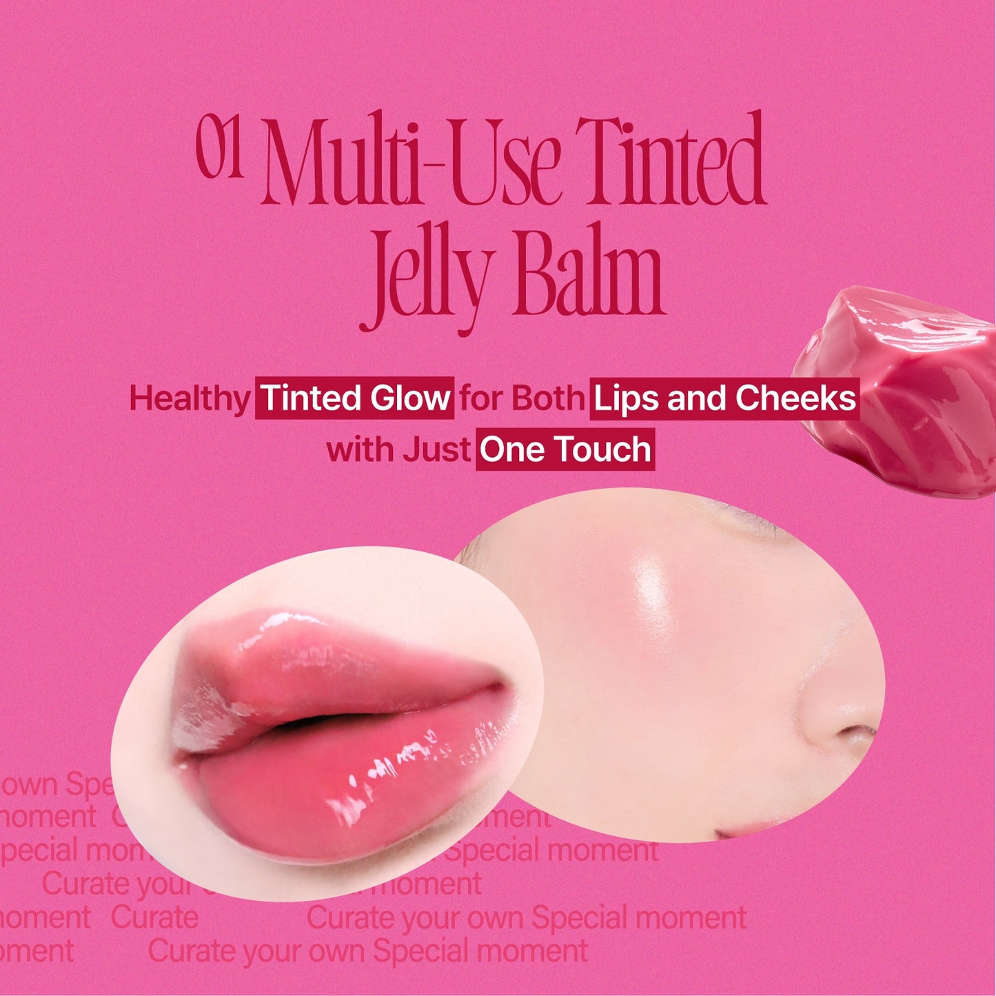 Keyring Lip & Cheek Glowy Jelly Pot Couverture– Fwee