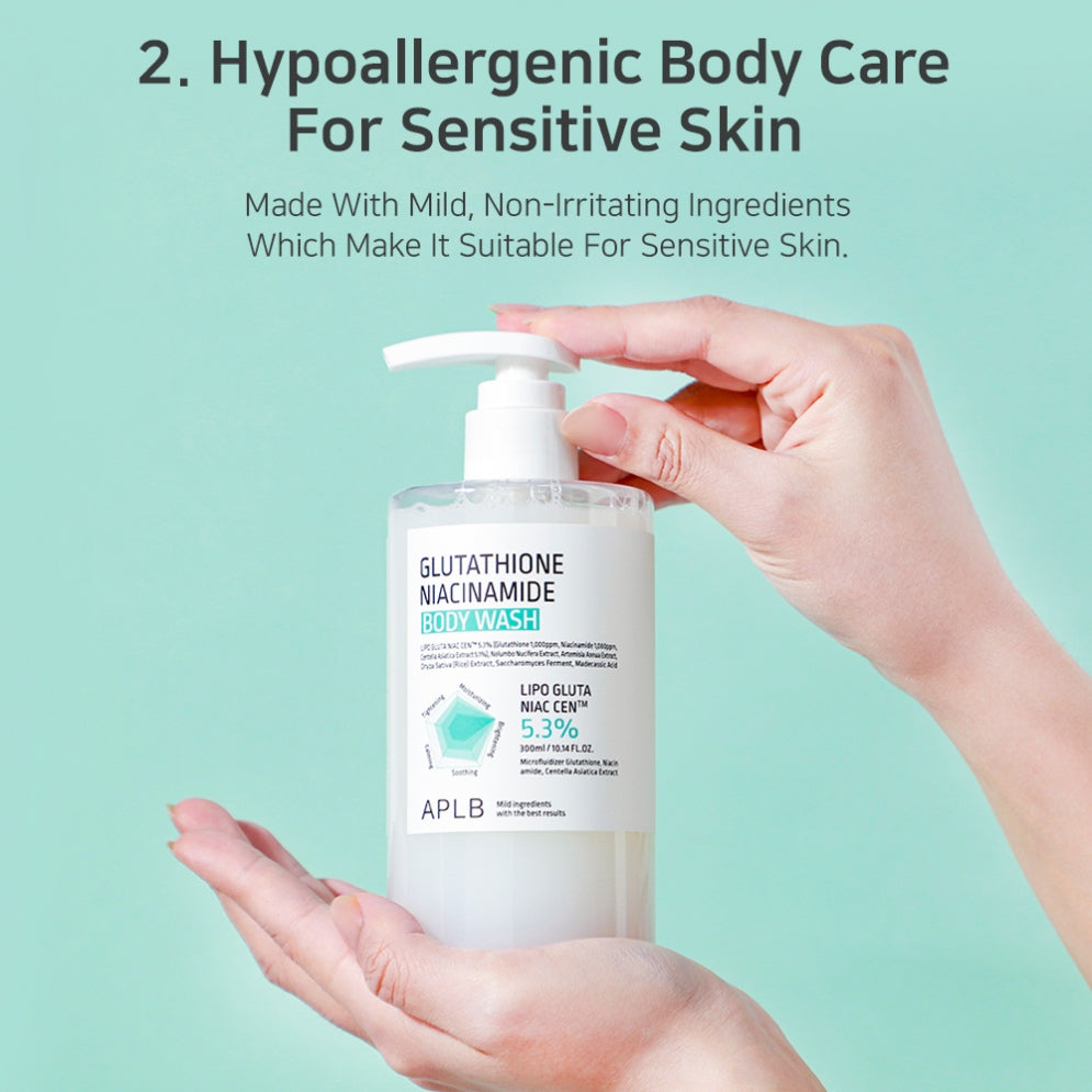 Glutathione Niacinamide Body Wash 300ml – APLB