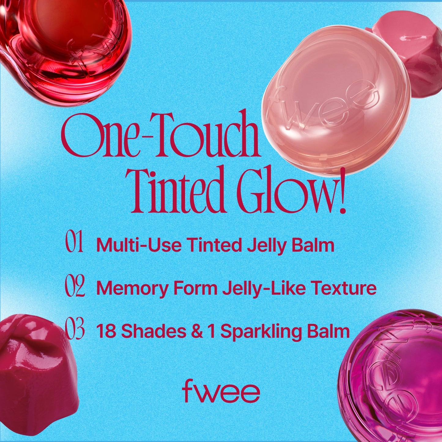 Keyring Lip & Cheek Glowy Jelly Pot Couverture– Fwee