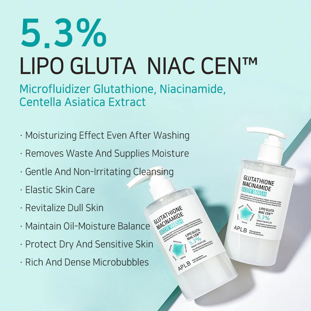 Glutathione Niacinamide Body Wash 300ml – APLB