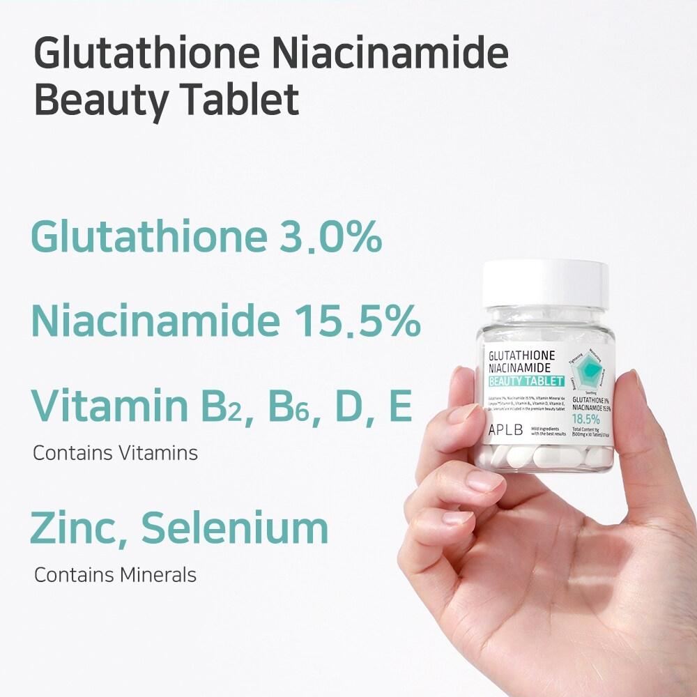 Glutathione Niacinamide Beauty Tablets – APLB