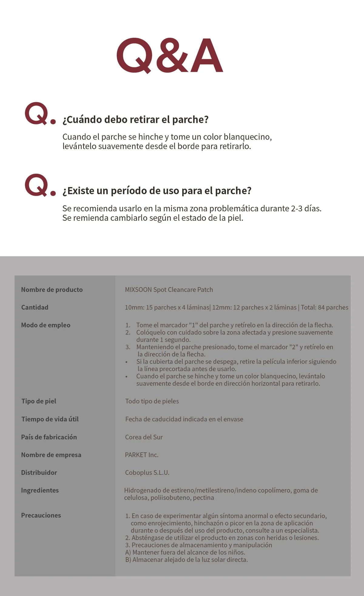 Spot Clean Care Patch – MIXSOON