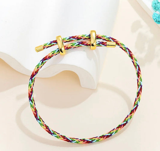 Pulsera multicolor ajustable