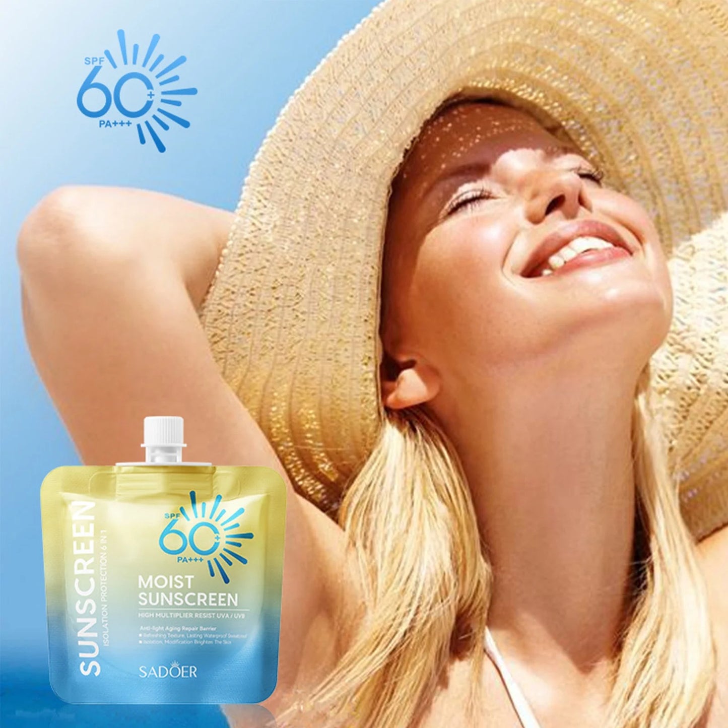 Sunscreen hidratante SPF 60 - Sadoer