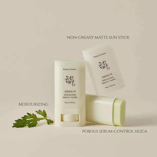 Matte Sun Stick: Mugwort + Camelia SPF50+ PA++++ - Beauty Of Joseon